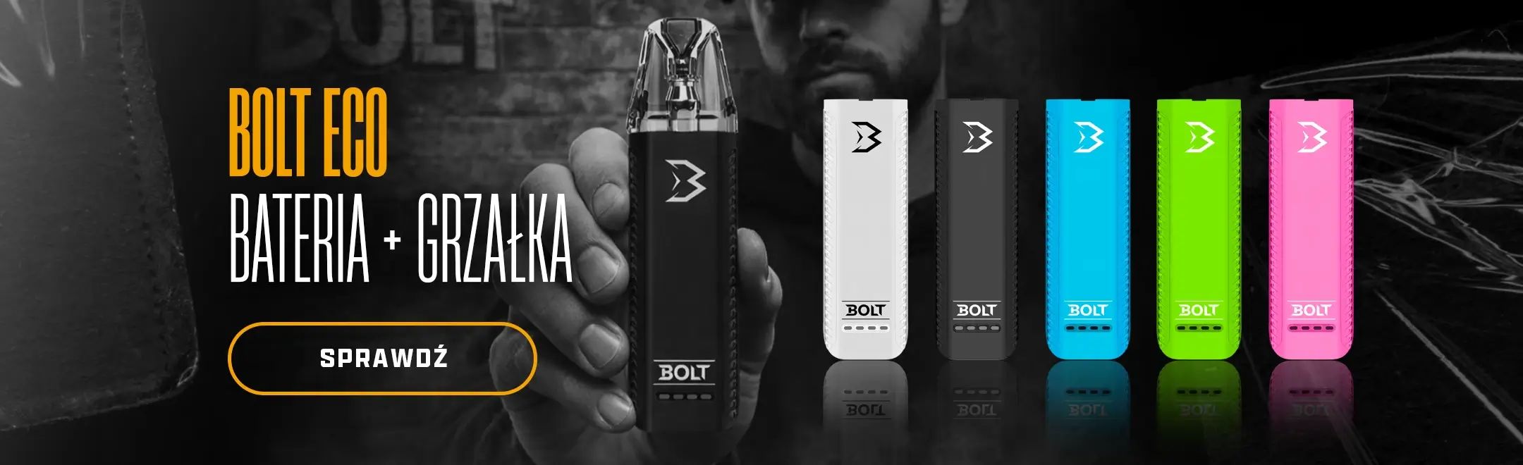 E-Papierosy, Bongo, Shisha, Cbd, Liquidy, Vape Shop 3 Bateria Bolt Eco Pod E-Papieros Slider Ismoking Sklep Internetowy