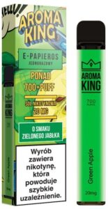 Jednorazowy AROMA KING 700 – Green Apple