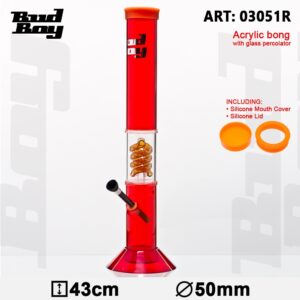 Bongo akrylowe BUD BOY Cane Bong – 43 cm – Czer