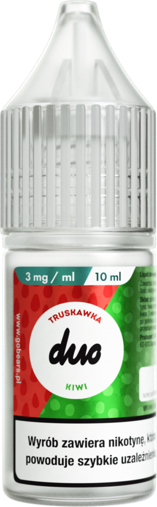 Liquid DUO 10ml Truskawka Kiwi 3mg