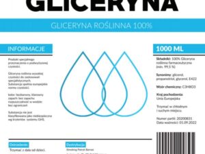Gliceryna Roślinna 1L