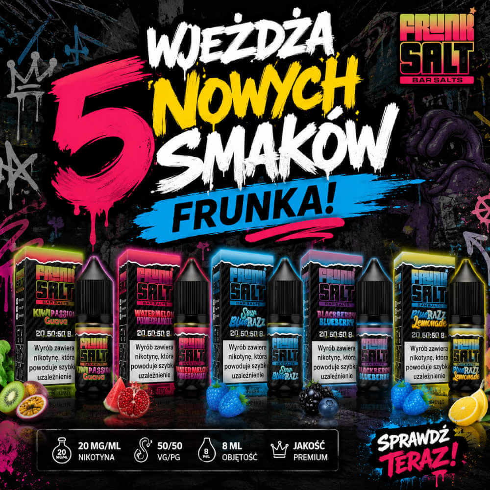 E-Papierosy, Bongo, Shisha, Cbd, Liquidy, Vape Shop 46 🔥Nowość: 5 Nowych Smaków Frunk Już W Przyszłym Tygodniu