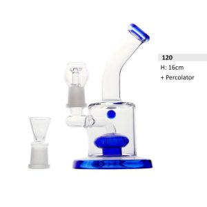 E-Papierosy, Bongo, Shisha, Cbd, Liquidy, Vape Shop 20 Bongo Szklane Bullet Oil Bong Blue 16Cm