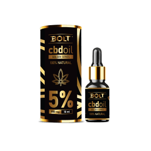 E-Papierosy, Bongo, Shisha, Cbd, Liquidy, Vape Shop 18 Olejek Konopny Cbd Bolt Gold 10Ml – 5%, Bolt